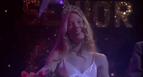 Carrie being covered in blog in the film “Carrie”